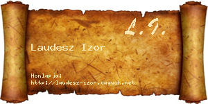 Laudesz Izor névjegykártya